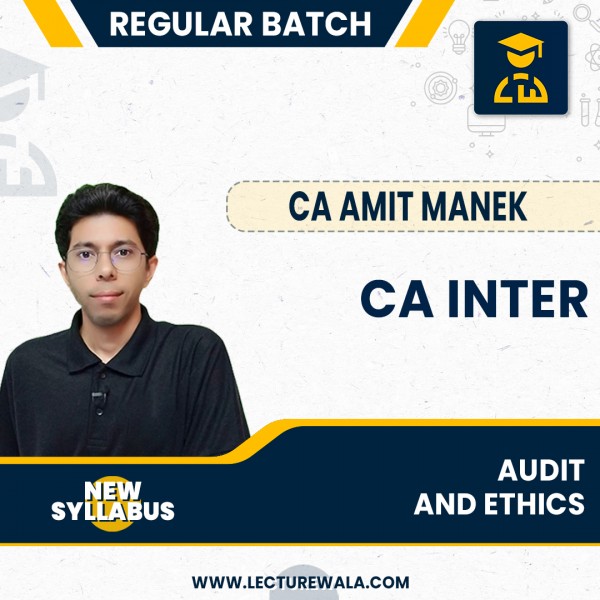CA Inter CA Inter Audit and Ethics New Syllabus Regular Course By CA Amit Manek : Pen drive / Online classes.
