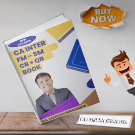 CA Anirudh Singhania Financial Management and Strategic Management Concept Book + Question Bank For CA Inter