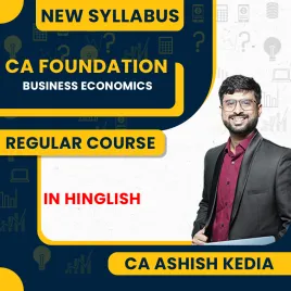 CA Ashish Kedia Business Economics Regular Online Classes For CA Foundation
