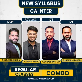 CA Inter Adv. Accounts, Law &amp; Direct Tax Regular Online Combo Classes By CA Bhanwar Borana, CA Aakash Kandoi , CA Vishal Bhattad &amp; CA Arjun Chhabra