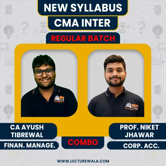 CS Executive Corporate Accounting & Financial Management Regulkar Combo Classes By MEPL Classes