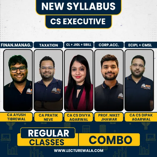 MEPL Classes Both Group All Papers Combo Regular Live Online Classes For CS Executive New Syllabus