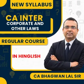 CA Bhagwan Lal Financial Corporate and Other Laws Regular Online Classes For CA Inter: Online Classes.