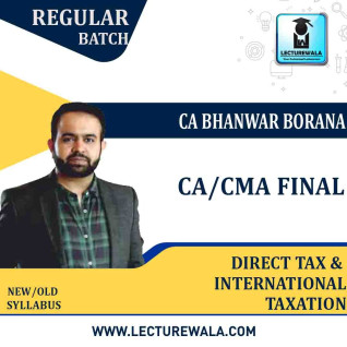 CA / CMA Final Direct Tax New Recording Regular Course By CA Bhanwar Borana : PEN DRIVE / ONLINE CLASSES.  CA / CMA Final Direct Tax New Recording Regular Course By CA Bhanwar Borana : PEN DRIVE / ONLINE CLASSES.