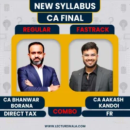 CA Final Financial Reporting Exam Oriented-Fastrack Batch &amp; Direct Tax Regular Combo Batch By CA Aakash Kandoi &amp; CA Bhanwar Borana
