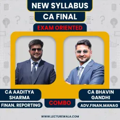 CA Final Exam-oriented Blended Batch Fr by CA Aditya Sharma & AFM By CA Bhavin Gandhi 
