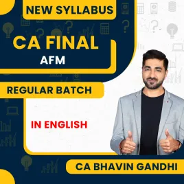 CA Bhavin Gandhi Advanced Financial Management Regular Batch For CA Final in English CA Bhavin Gandhi Advanced Financial Management Regular Batch For CA Final in English
