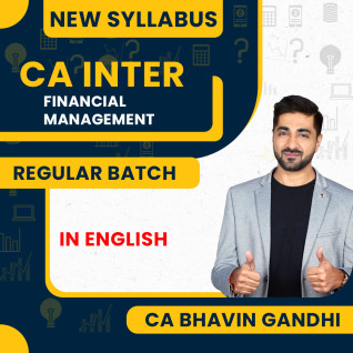 CA Bhavin Gandhi FM Regular Batch For CA Inter In English : Online Classes