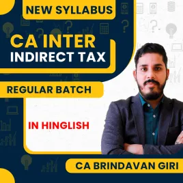 CA Inter New Syllabus Indirect Tax Regular Course By CA Brindavan Giri: Pen drive / Google drive. CA Inter New Syllabus Indirect Tax Regular Course By CA Brindavan Giri: Pen drive / Google drive.
