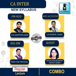 CA INTER  Group 2 combo  Regular Course : Video Lecture + Study Material By CA Rahul Garg & Prof Om Trivedi & CA Aaditya Jain  & CA CS POOJA RATHI DHOOT (DISA )  (For May- 2022 )