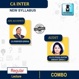 CA Inter Audit & Adv. Accounts New Syllabus Regular Course : Video Lecture + Study Material by CA CS POOJA RATHI DHOOT (DISA ) CA Parveen Jindal (For  Nov 2022)
