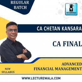 CA Final Advanced Financial Management Regular Course : by CA Chetan Kansara : Pen drive / online classes 