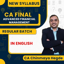  CA Final New Syllabus Advanced Financial Management Regular Batch By CA Chinmaya Hegde : Pen Drive / Online Classes