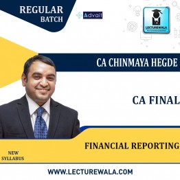  CA Final  Financial Reporting  Regular Course: By CA Chinmaya Hegde : Pen drive / online classes 