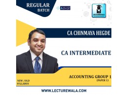  CA Intermediate  Account (Paper 1) Regular Course: Video Lecture + Study Material By CA Chinmaya Hegde ( To Nov 2022 & May 2023 Exam)