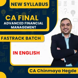 CA Final New Syllabus Advanced Financial Management Fastrack Classes By CA Chinmaya Hegde : Pen Drive / Online Classes CA Final New Syllabus Advanced Financial Management Fastrack Classes By CA Chinmaya Hegde : Pen Drive / Online Classes