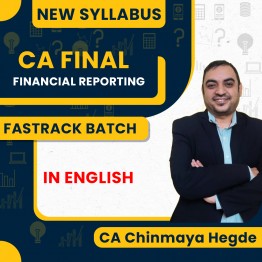  CA Final New Syllabus Financial Reporting Fastrack Classes In English By CA Chinmaya Hegde : Pen Drive / Online Classes