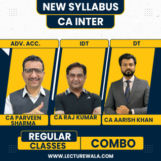 Parveen sharma Adv. Acc. , CA Raj Kumar & CA Aarish Khan -TAXATION COMBO Regular Live Classes For CA Inter : Online Classes Parveen sharma Adv. Acc. , CA Raj Kumar & CA Aarish Khan -TAXATION COMBO Regular Live Classes For CA Inter : Online Classes