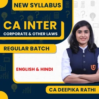 CA Deepika Rathi Corporate & Other Law Regular Online Classes For CA Inter: Online Classes CA Deepika Rathi Corporate & Other Law Regular Online Classes For CA Inter: Online Classes