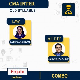 CMA INTER (OLD SYLLABUS) - LAW & AUDIT COMBO - LIVE @ HOME & FACE TO FACE BATCH by CA Mohit Agarwal & CA CS Divya Agarwal 