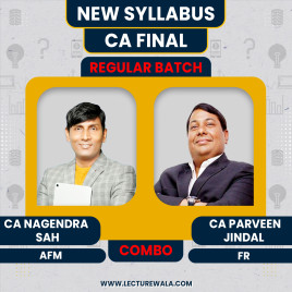  CA Final AFM &amp; FR Recorded Regular Batch Combo by CA Nagendra Sah &amp; CA Parveen Jindal : Online Classes 