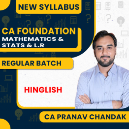 CA Pranav Chandak CA Foundation Business Mathematics, Statistics & Logical Reasoning