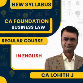 CA Foundation Business Law New Syllabus Regular Course By CA LOHITH'J: Pendrive / Google Drive.