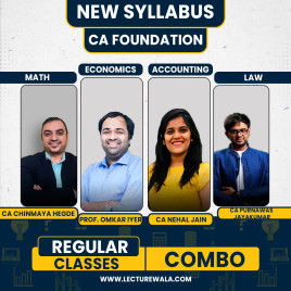 CA Foundation All 4 Subjects Combo Regular Classes By Advait Learning : Pen Drive / Online Classes