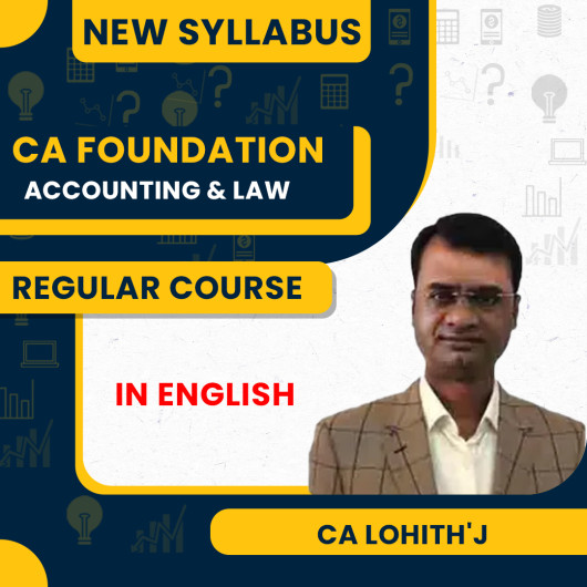 CA Foundation Accounting + Business Law Combo New Syllabus Regular Course By CA LOHITH'J: Pendrive / Google Drive.