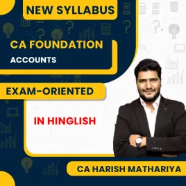 CA Foundation Accounts Exam-oriented Batch By CA CS Harish Mathariya CA Foundation Accounts Exam-oriented Batch By CA CS Harish Mathariya