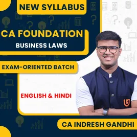 CA Indresh Gandhi Business Laws Exam-Oriented Online Classes For CA Foundation: Online Classes CA Indresh Gandhi Business Laws Exam-Oriented Online Classes For CA Foundation: Online Classes