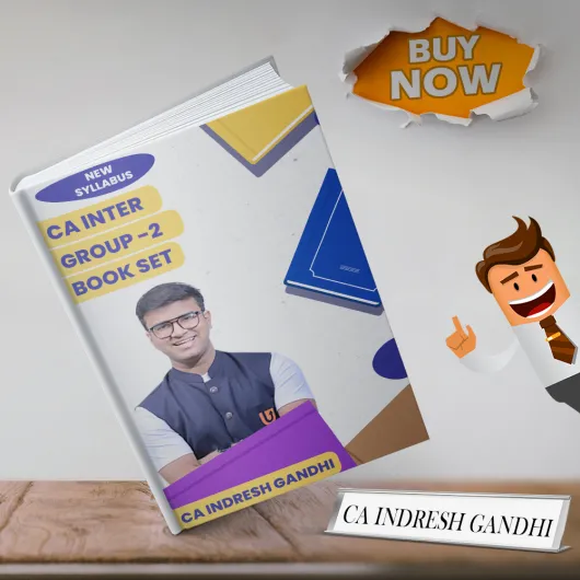 CA Indresh Gandhi Group -2 Books COMBO For CA Inter : Study Material