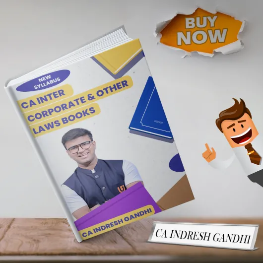 CA Indresh Gandhi Corporate & Other Laws books For CA Inter : Study Material