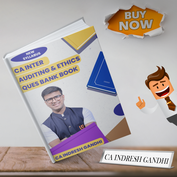 CA Indresh Gandhi Auditing & Ethics Question Bank book For CA Inter : Study Material