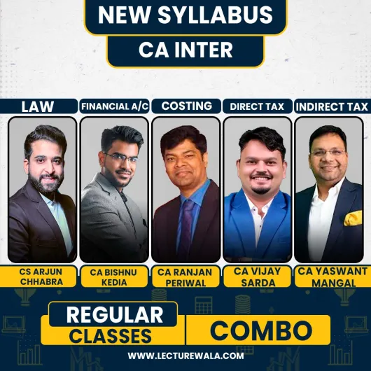 CMA Inter Grp 1 Combo - Law & FA & Taxation & Costing Regular Batch By Arjun Chhabra Tutorial