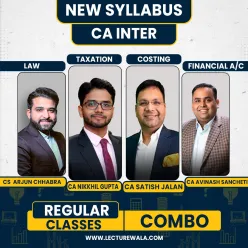 CA Aakash Kandoi Adv. Accounting & CS LLM Arjun Chhabra Law Regular Combo For CA Inter : Google Drive Classes