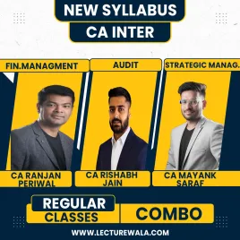 CA Ranjan Periwal CA Mayank Saraf &amp; CA Rishabh Jain FM SM &amp; Audit Regular Online Combo Classes For CA Inter