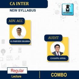 CA Inter Advance Accounting & Audit Combo Regular Full Course : Video Lecture + Study Material by CA Parveen Sharma & CA Kapil Goyal  (For Nov.2022 And  Onward)