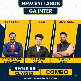CA Vijender Aggarwal & CA Harsh Gupta & CA Rohit Sethi Group 1 Combo Regular Online Classes For CA Inter: Online Classes CA Vijender Aggarwal & CA Harsh Gupta & CA Rohit Sethi Group 1 Combo Regular Online Classes For CA Inter: Online Classes