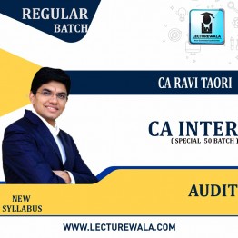 CA Inter Audit New Syllabus recorded Regular Course : Video Lecture + Study Material By CA Ravi Taori (For  May 2022)