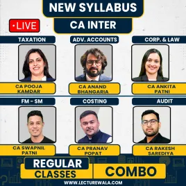 CA Inter Early Bird Both Group Regular Combo : online classes 