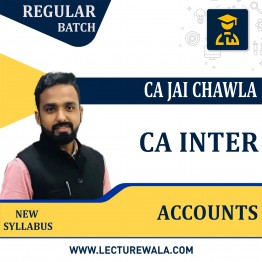 CA Inter Accounting Regular In-Depth Batch Regular Course By CA Jai Chawla : Pen Drive / Google Drive