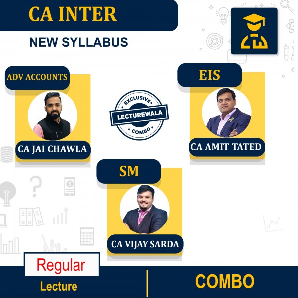 CA Inter Group-2  Adv Accounts & EIS & SM  Combo Recorded Batch Regular Course By CA Jai Chawla, CA Amit Tated & CA Vijay Sarda : Pen Drive / Google Drive