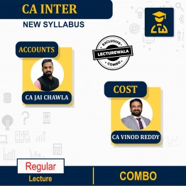 CA Inter Accounting & Costing Combo Regular Course By CA Jai Chawla & CA Vinod Reddy : Pen Drive / Online Classes