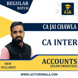 CA Inter Accounts Exam Oriented Crash Course By CA Jai Chawla : Pendrive / Online Classes