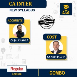 CA Inter Accounts And Costing Combo Regular Course By CA Jai Chawla  & CA Anuj Jalota : Pen Drive / Online classes