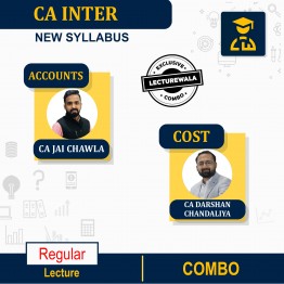 CA Inter Group 1 Combo - Accounts & Costing - Regular In-Depth Batch By CA Darshan Chandaliya & CA Jai Chawla : Pen Drive  / Online Classes