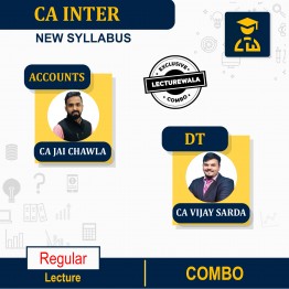 CA Inter Direct Tax & Accounts Combo Regular Course By CA Vijay Sarda & CA Jai Chawla  : Pendrive/Online classes.