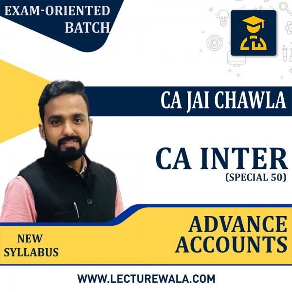 CA Inter Advanced Accounting Special 50 Exam-Oriented Batch by CA Jai Chawla : Pen Drive / Google Drive