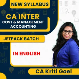 CA Inter New Syllabus Cost and Management Accounting Jetpack Batch IN English by CA KRITI GOEL : Pen Drive / Online Classes CA Inter New Syllabus Cost and Management Accounting Jetpack Batch IN English by CA KRITI GOEL : Pen Drive / Online Classes